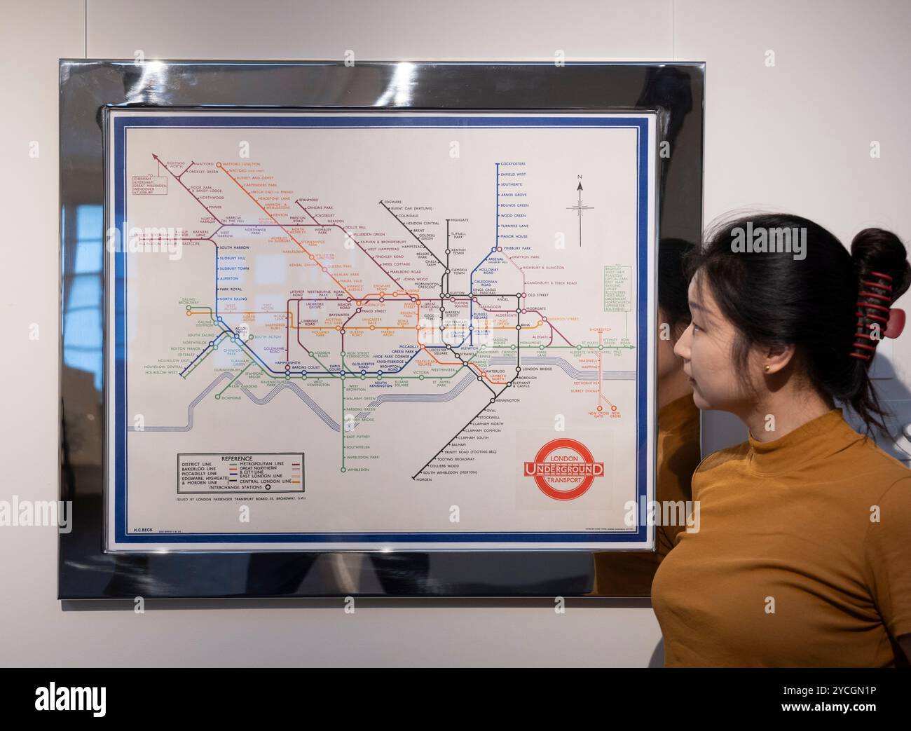 First tube map hi-res stock photography and images - Alamy