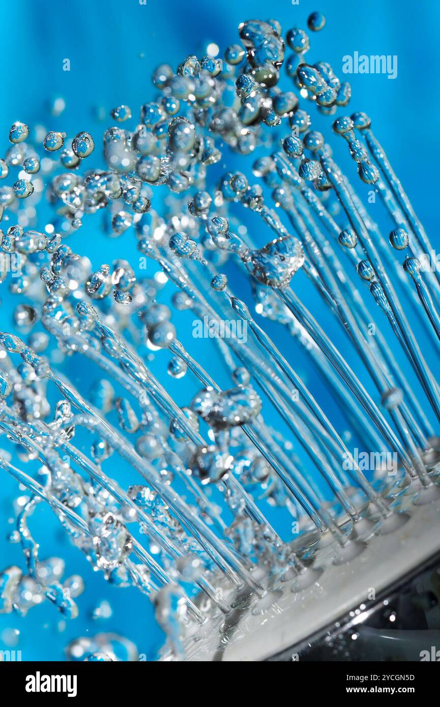 Shower with drops of water Stock Photo - Alamy