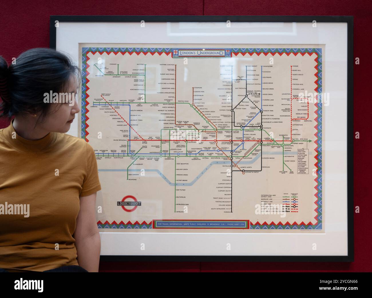 London tube map 2024 hi-res stock photography and images - Alamy