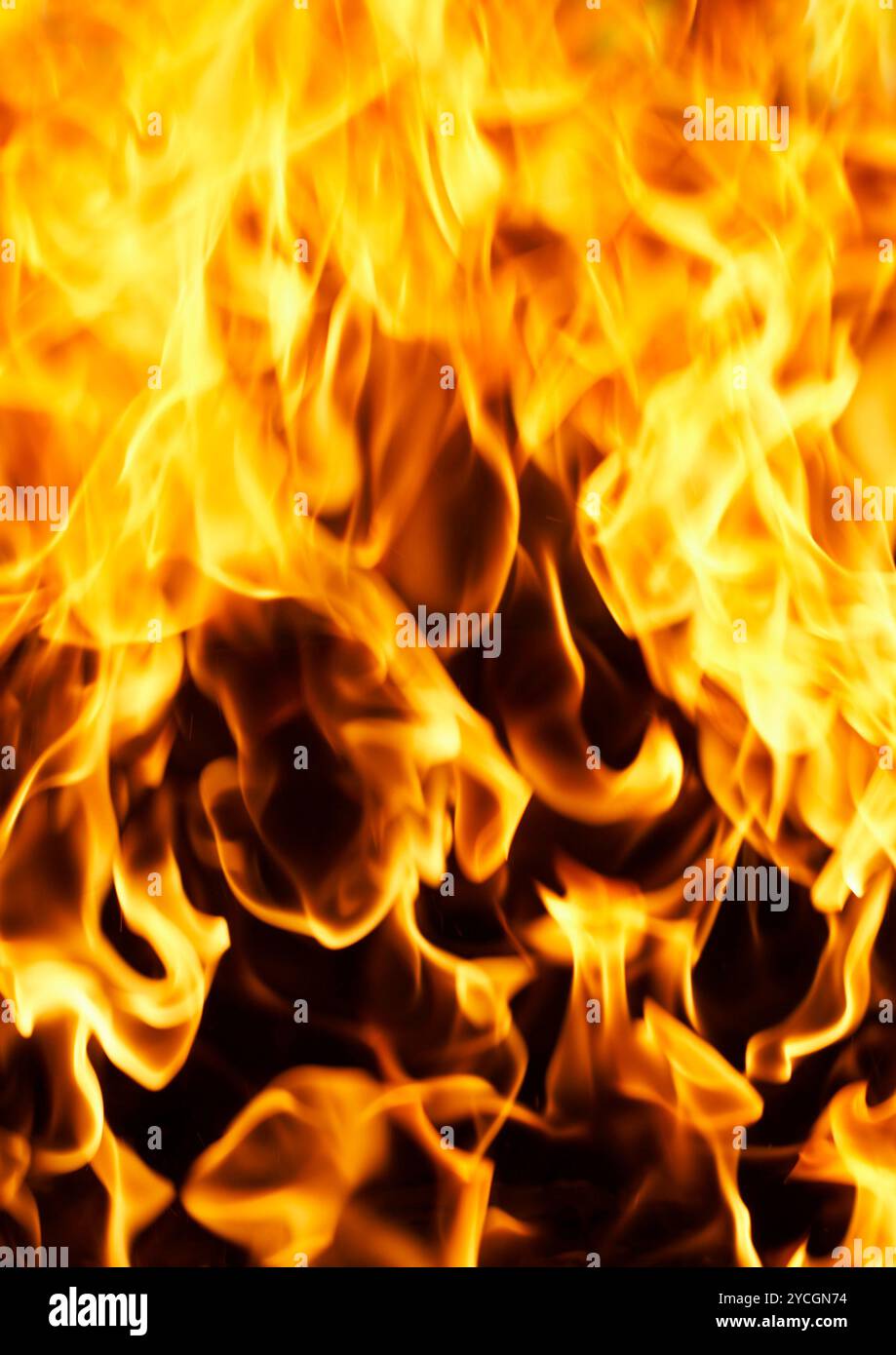 Fire flame black background nobody hi-res stock photography and images ...