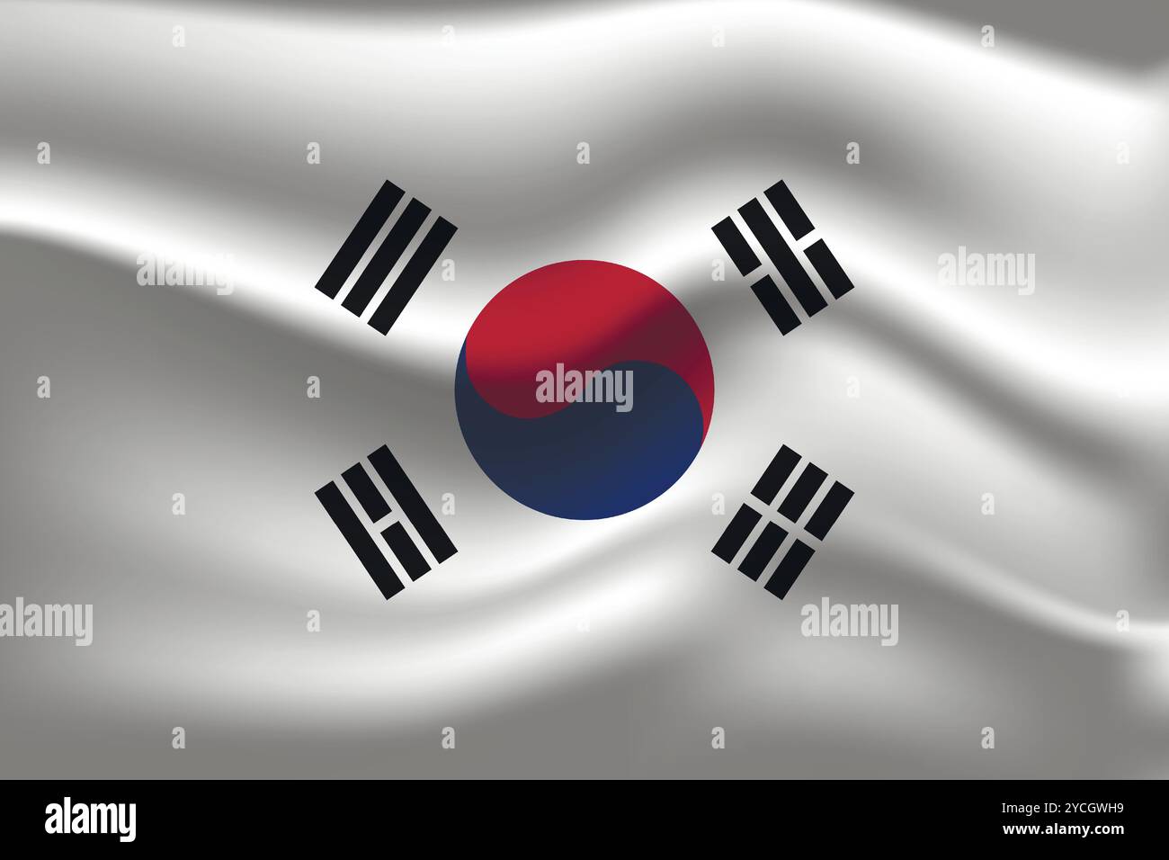 Flag of Korea. Korean national symbol in official colors. Template icon ...