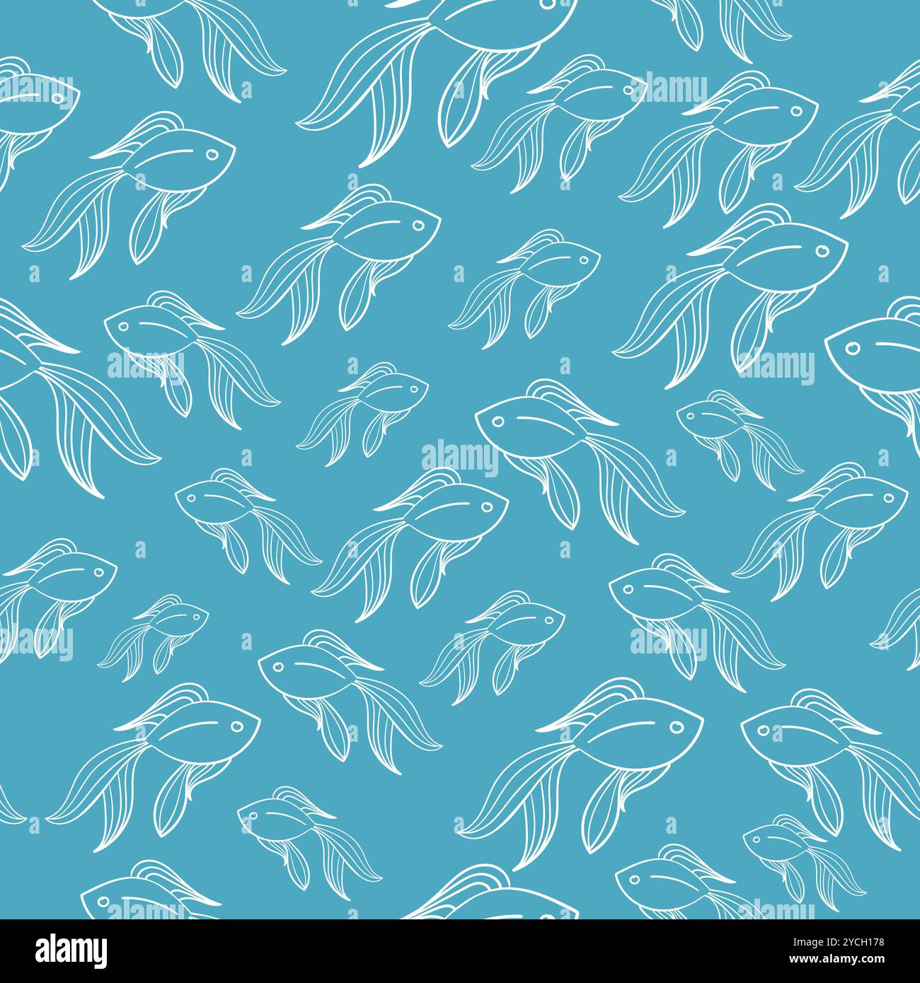 Frame Design Blue Fish Pattern Colorful waterfowl Stock Vector Images - Alamy