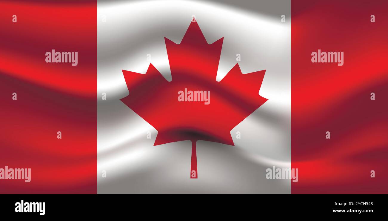 Flag of Canada. Canadian national symbol in official colors. Template ...