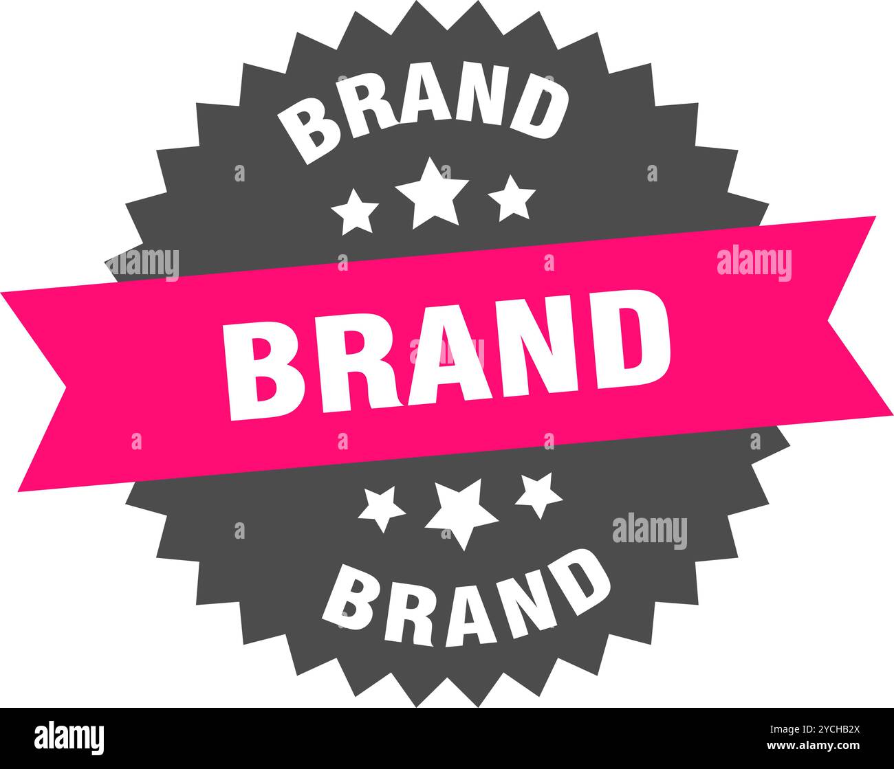 Pink Label brand round pink label isolated on transparent background. brand Stock ...