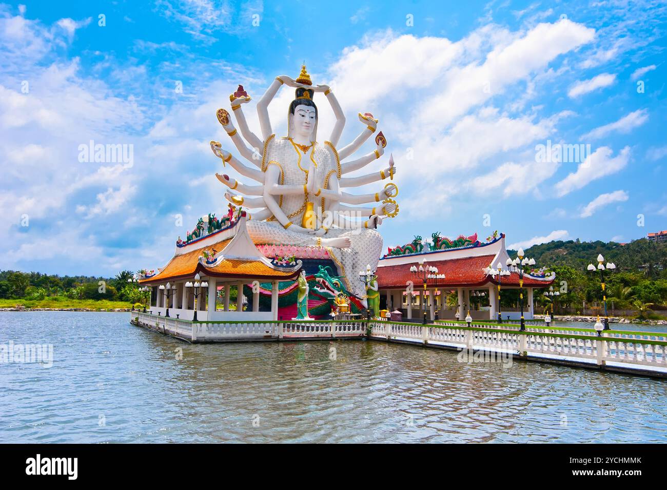 Eighteen arms Buddha Cundi Bodhisattva Stock Photo