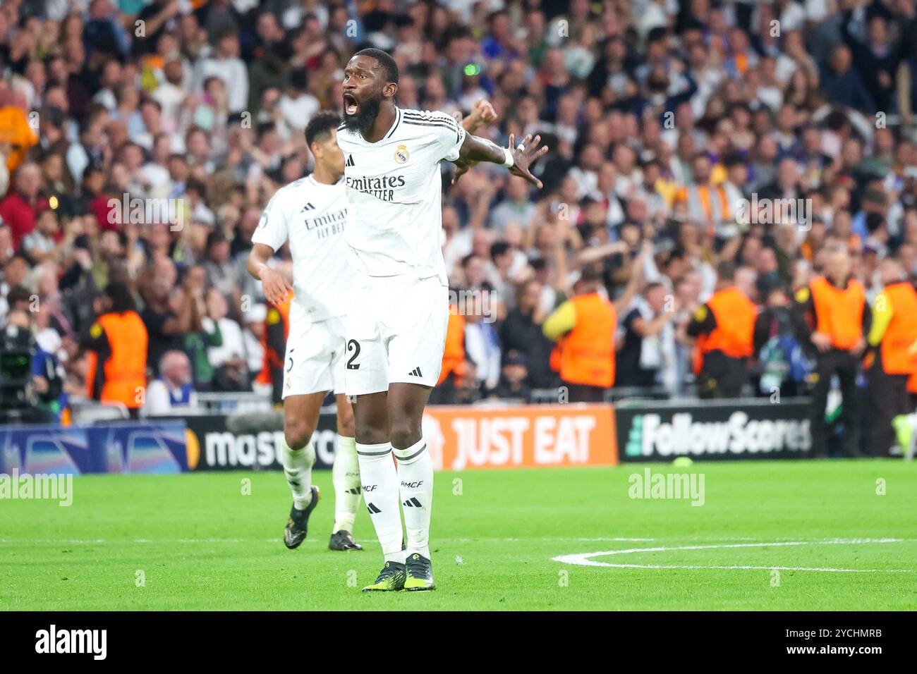 Antonio Ruediger nach dem 12 (Real Madrid 22), ESP, Real Madrid vs