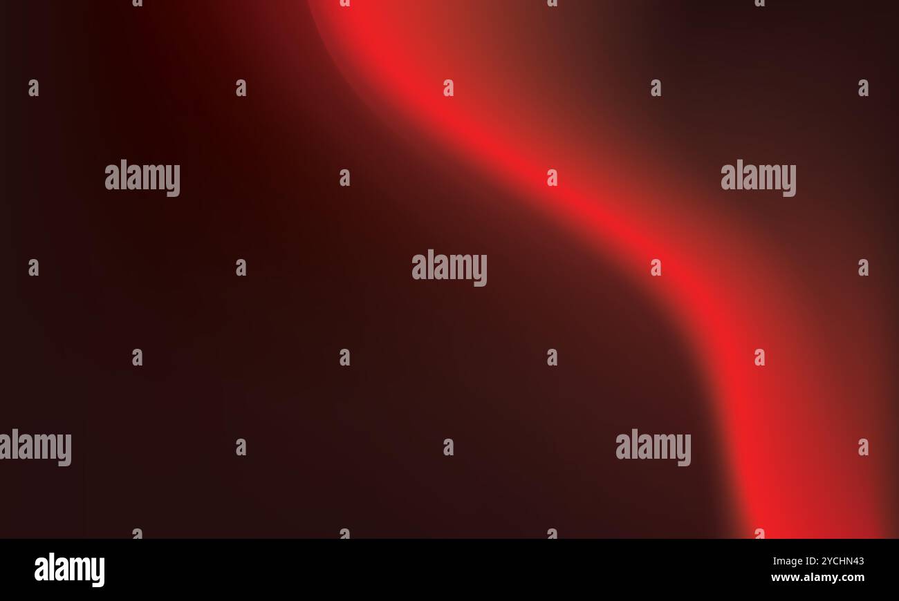 A captivating red gradient background with a dynamic flowing shape Stock Vector