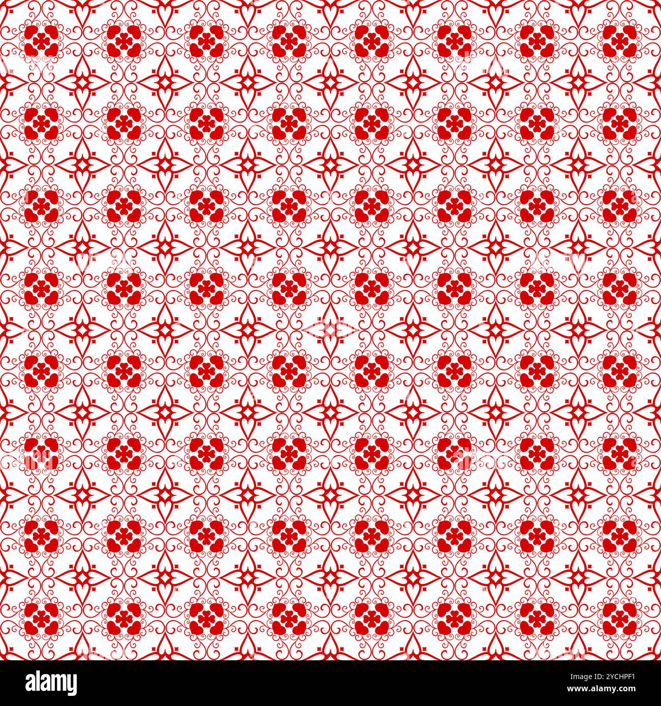 Seamless pattern beautiful red hi-res stock photography and images - Alamy