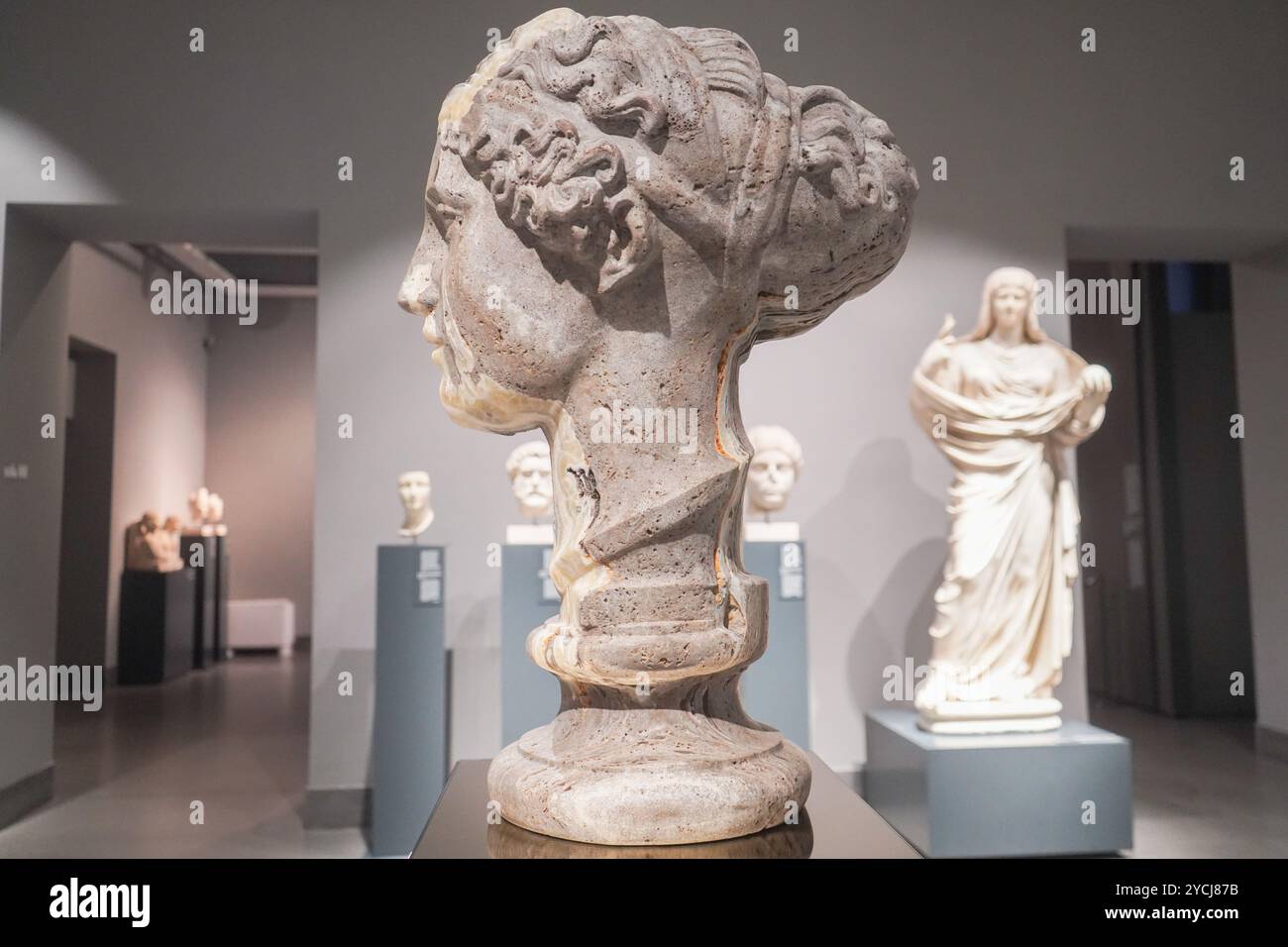 Sculpture gallery form the Roman period, National Roman Museum, Palazzo ...