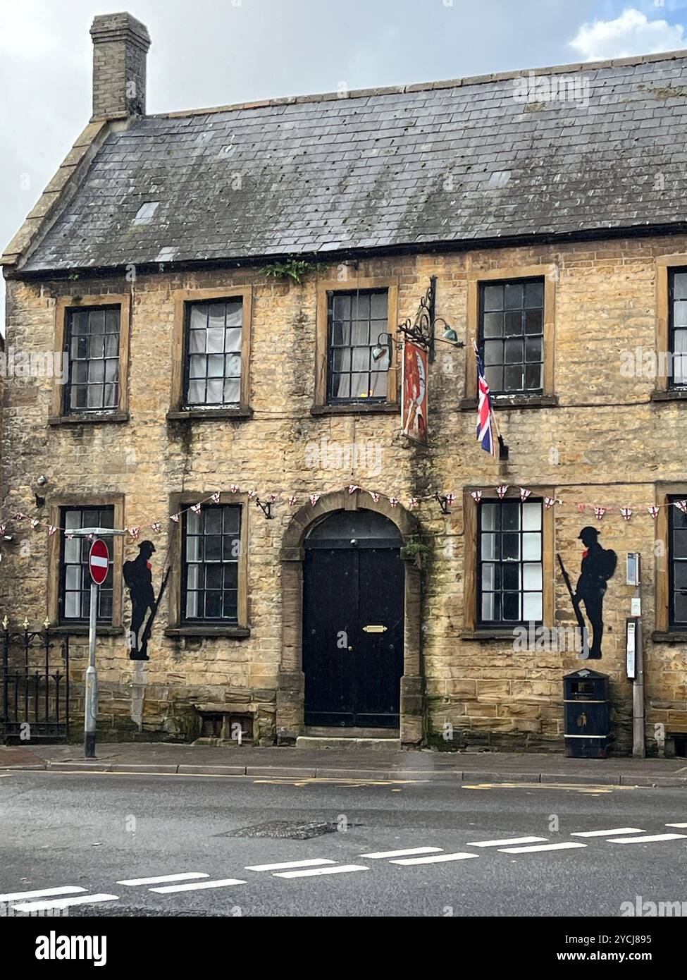 Kings Arms Pub at Crewkerne in Somerset - Smartphone Captured Stock Image