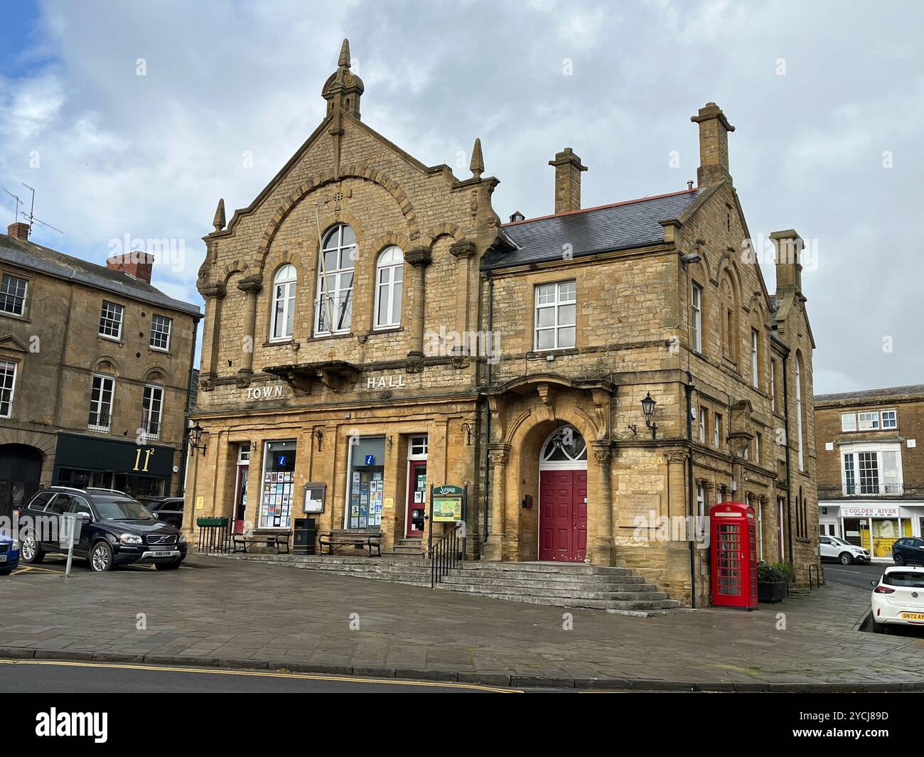Crewkerne Town Hall in Somerset - Smartphone Captured Stock Image