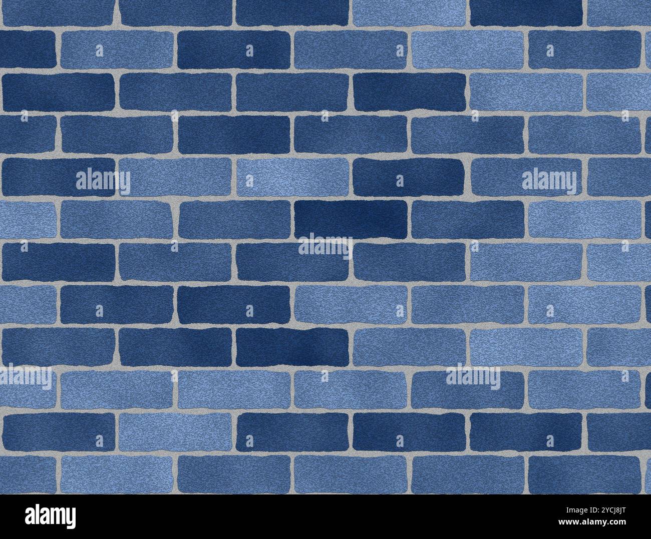 Blue brick wall Stock Photo