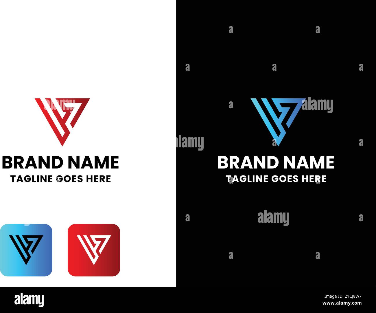 Creative U Letter Logo Stock Vector