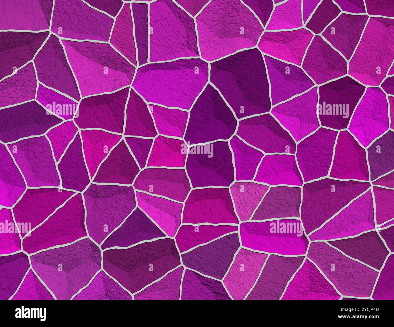 Seamless cracked multi colored pattern in red and pink Stock Photo