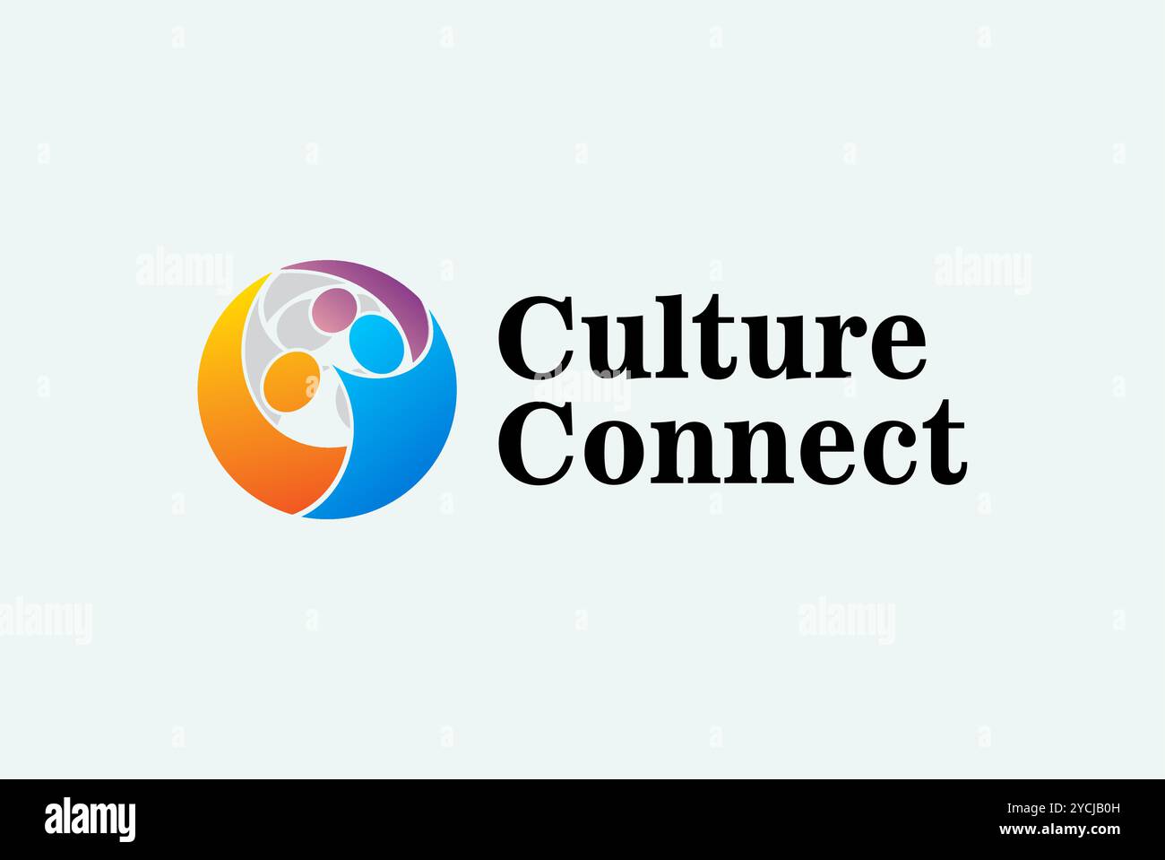 People logo design vector editable Stock Vector