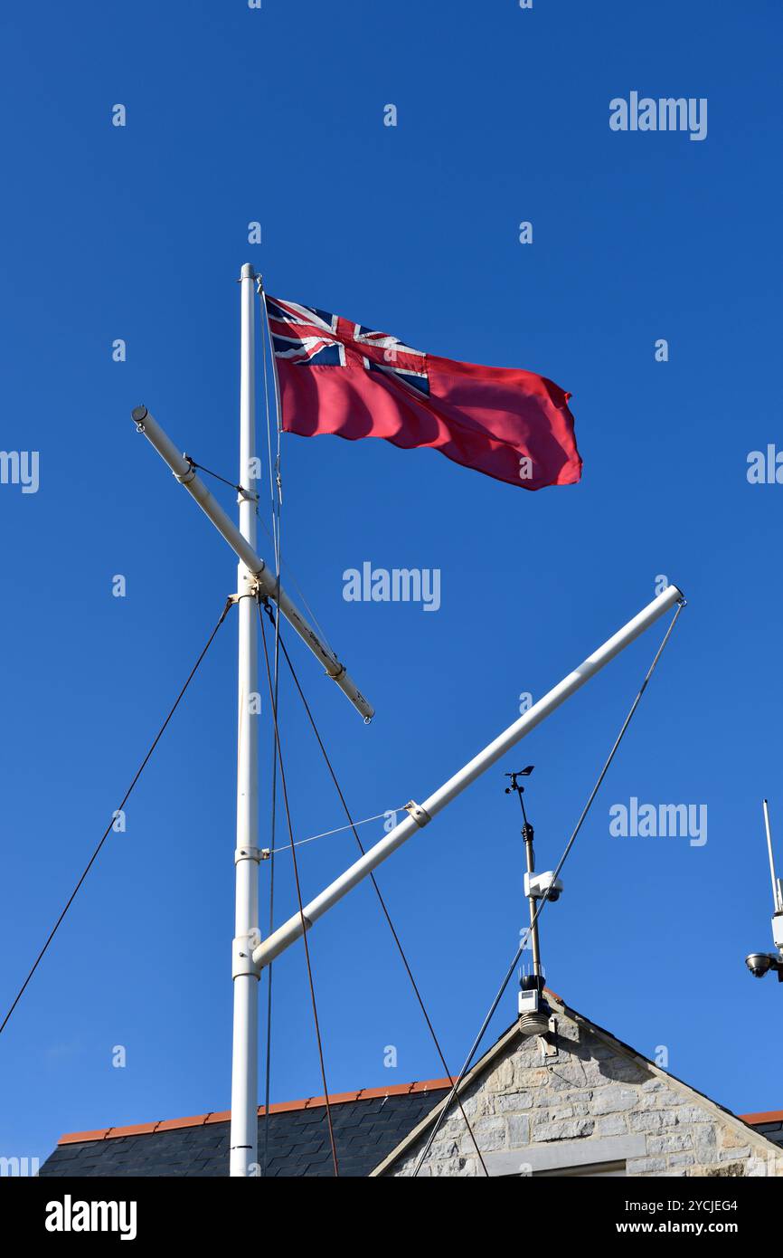 Royal naval blue ensign flag hi-res stock photography and images - Alamy