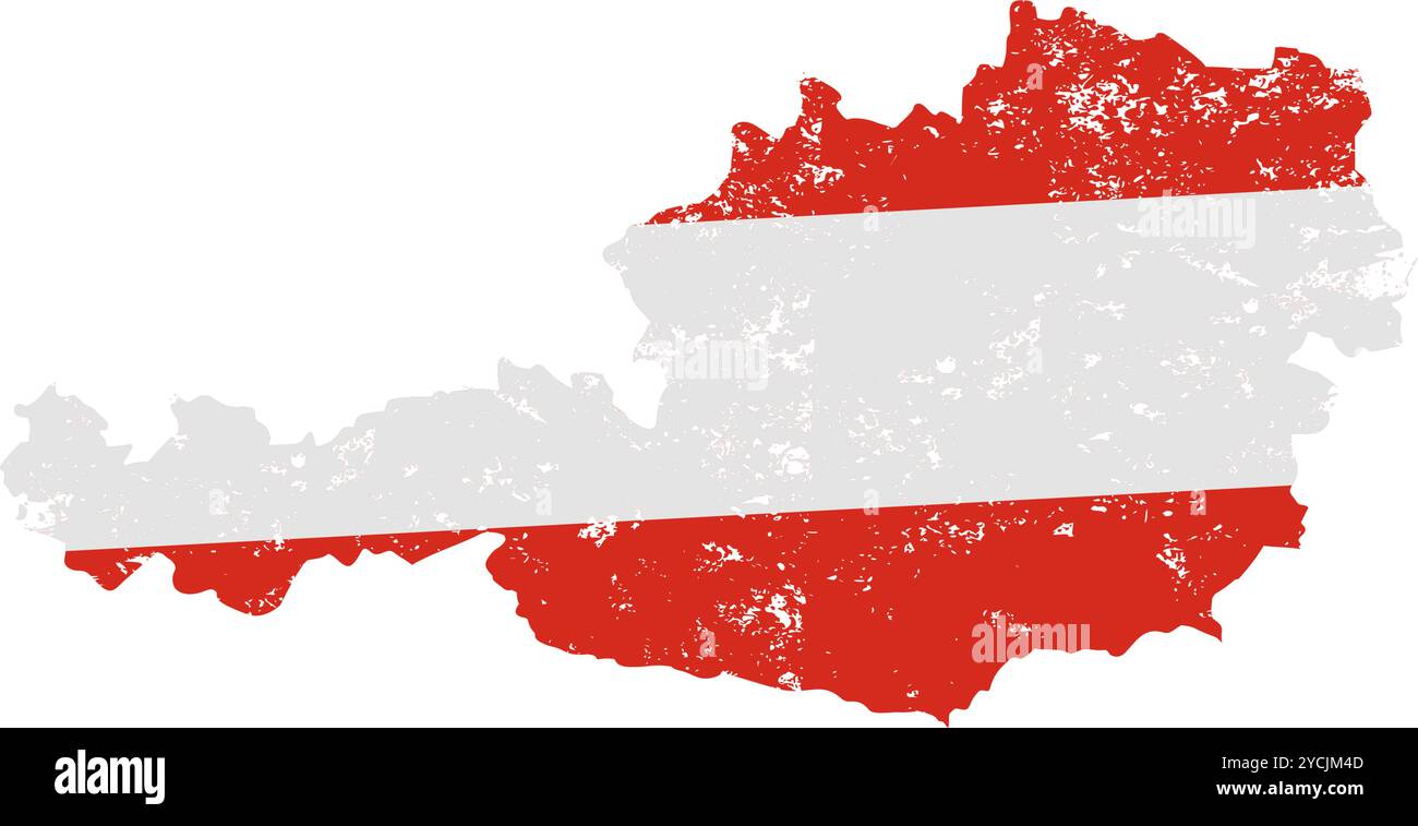 Austria national map hi-res stock photography and images - Alamy