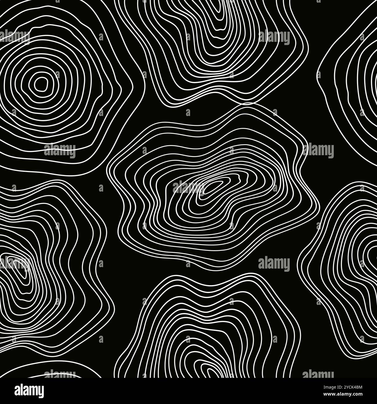 Tree cut pattern.Vector topographic map concept Stock Vector Image ...