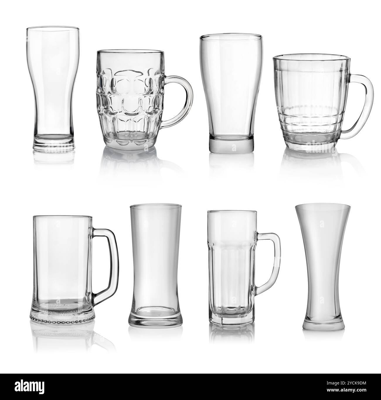 Close up empty glasses on Cut Out Stock Images & Pictures - Alamy