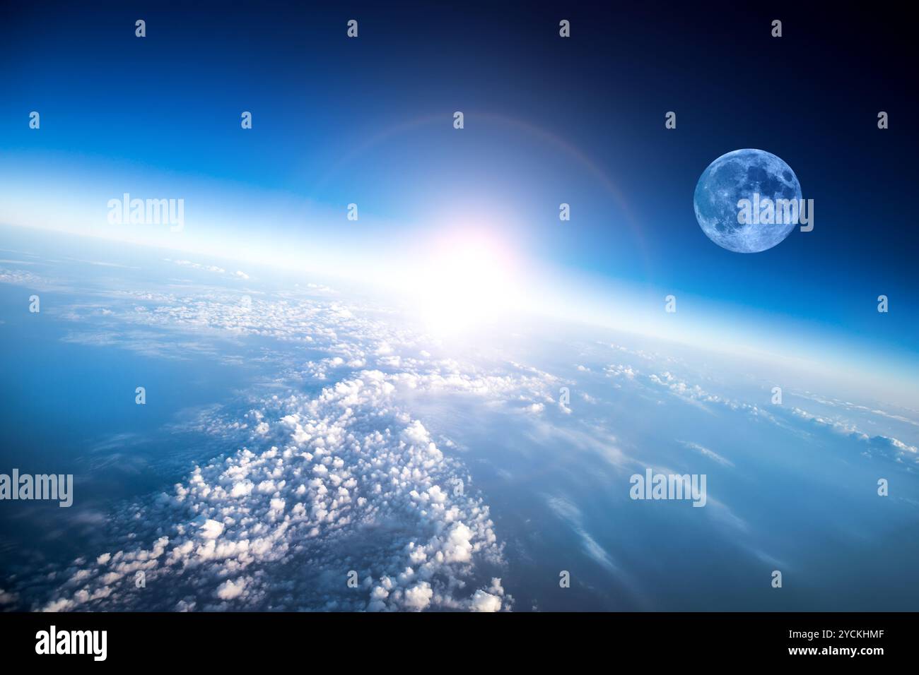 Curve of earth moon hi-res stock photography and images - Alamy