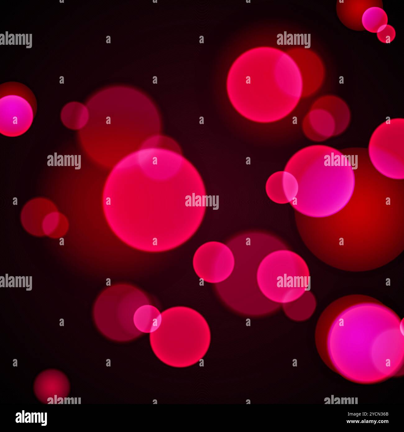 Background with pink, red bokeh lights on black background Stock Vector