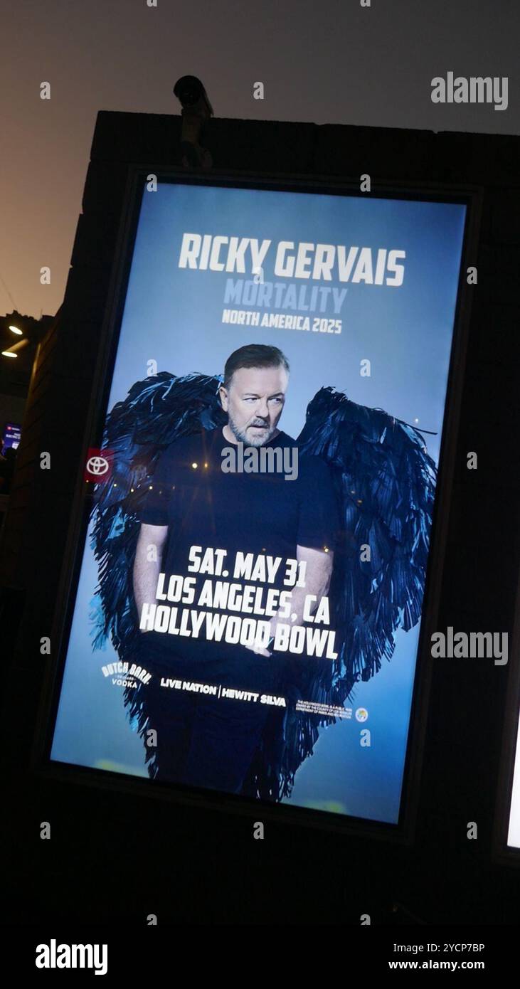 Los Angeles, California, USA 22nd October 2024 Ricky Gervais Marquee at