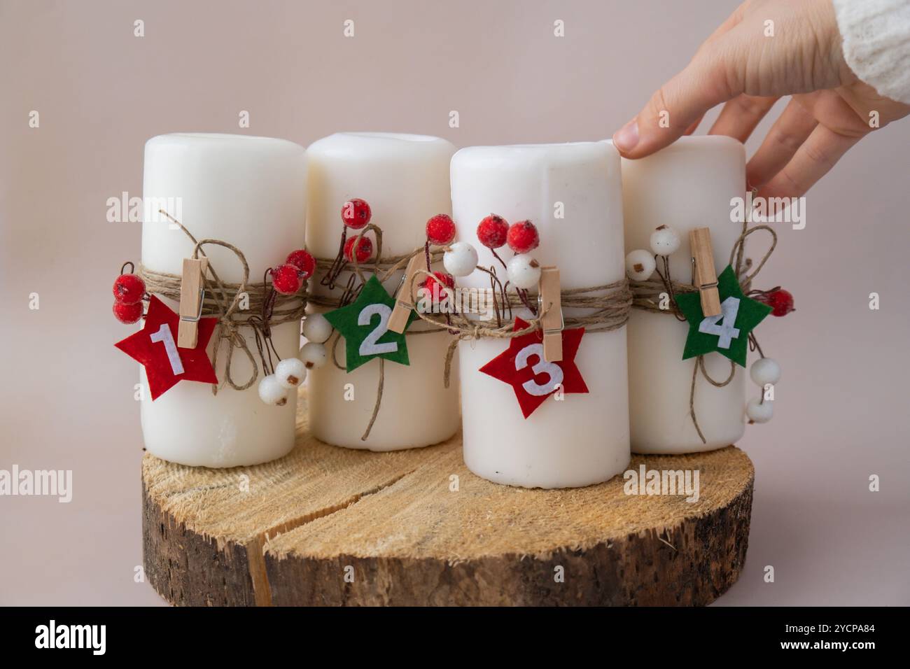 Christmas advent calendar diy steps hi-res stock photography and images ...