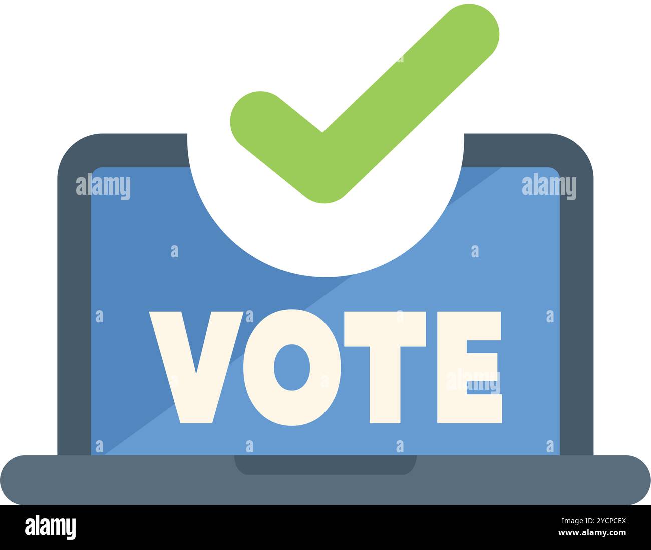 Laptop showing isolated green screen Stock Vector Images - Alamy
