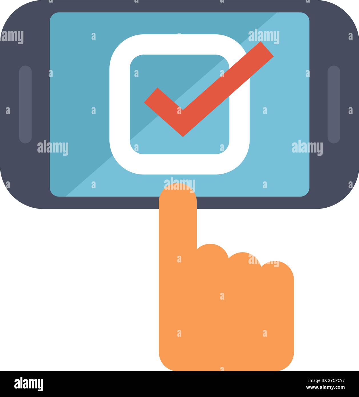 Hand marking checkbox on Stock Vector Images - Alamy