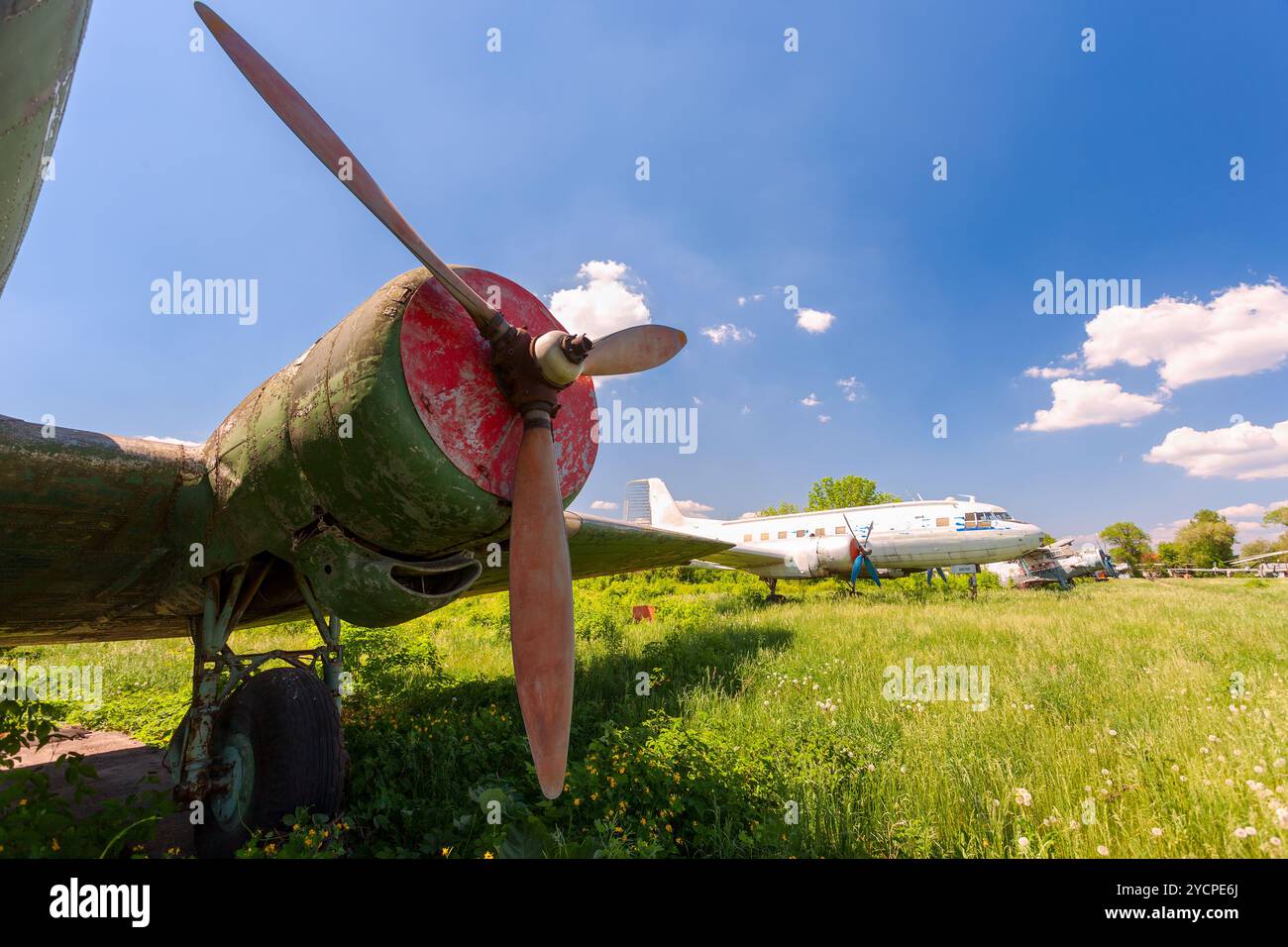 Old russian turboprop aircraft Stock Photo - Alamy