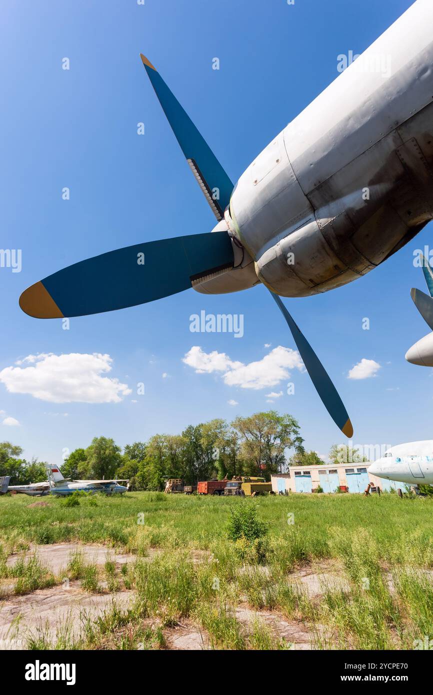 Old russian turboprop aircraft Stock Photo - Alamy