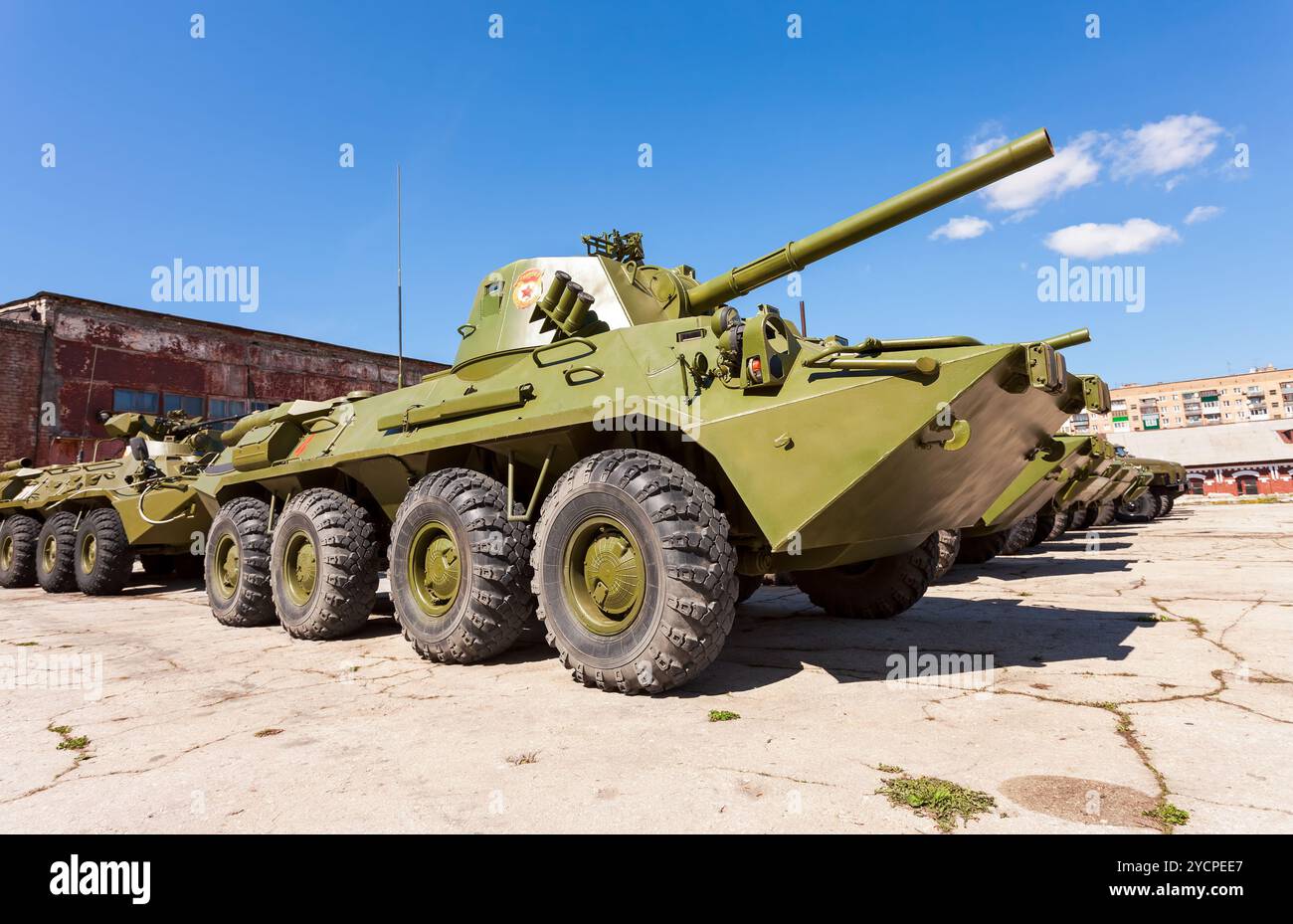 2S23 Nona-SVK 120mm self-propelled mortar carrier Stock Photo