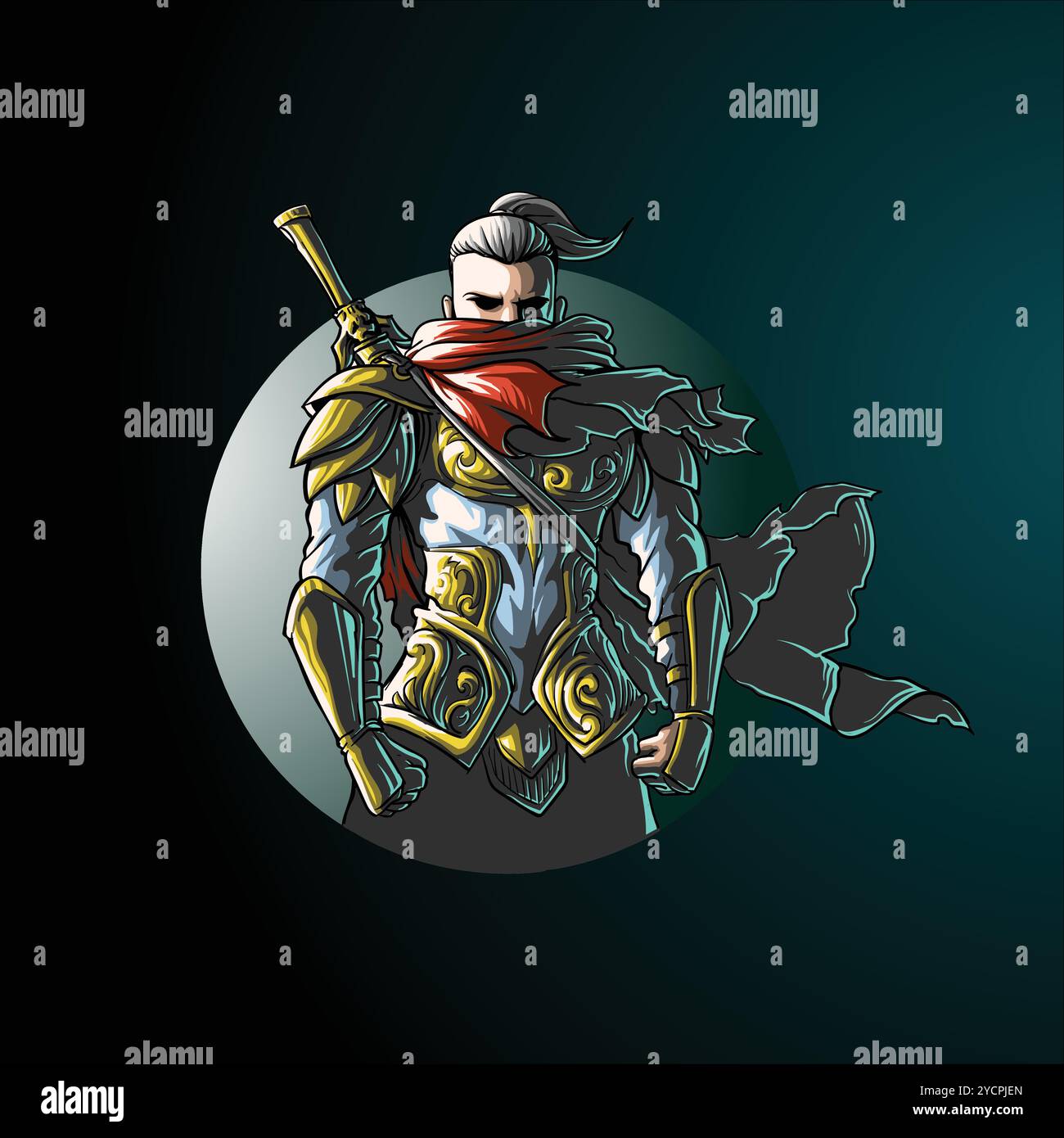 Samurai warrior illustrations hi-res stock photography and images - Alamy