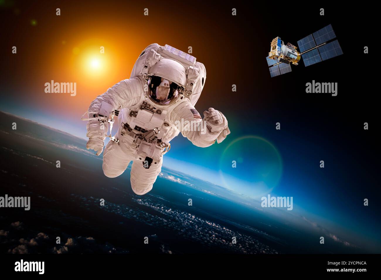 Universe space travel astronaut hi-res stock photography and images - Alamy