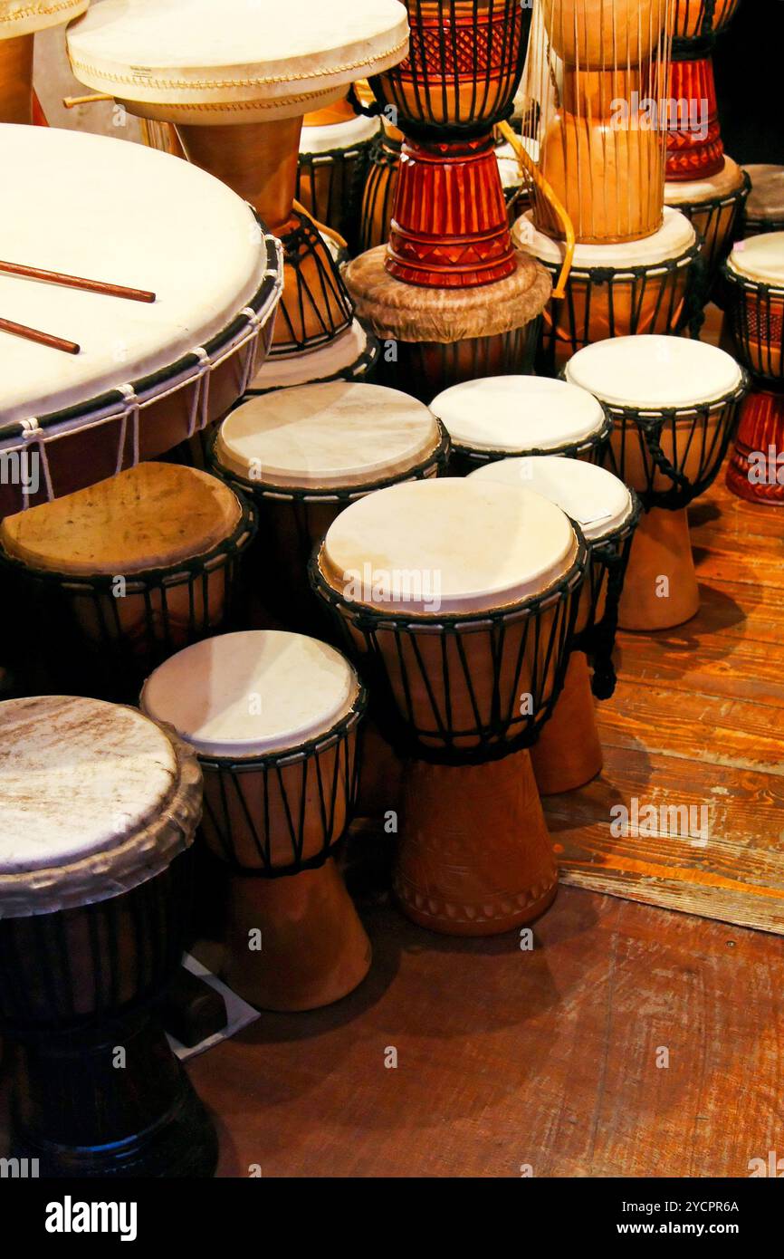 Traditional drums Stock Photo