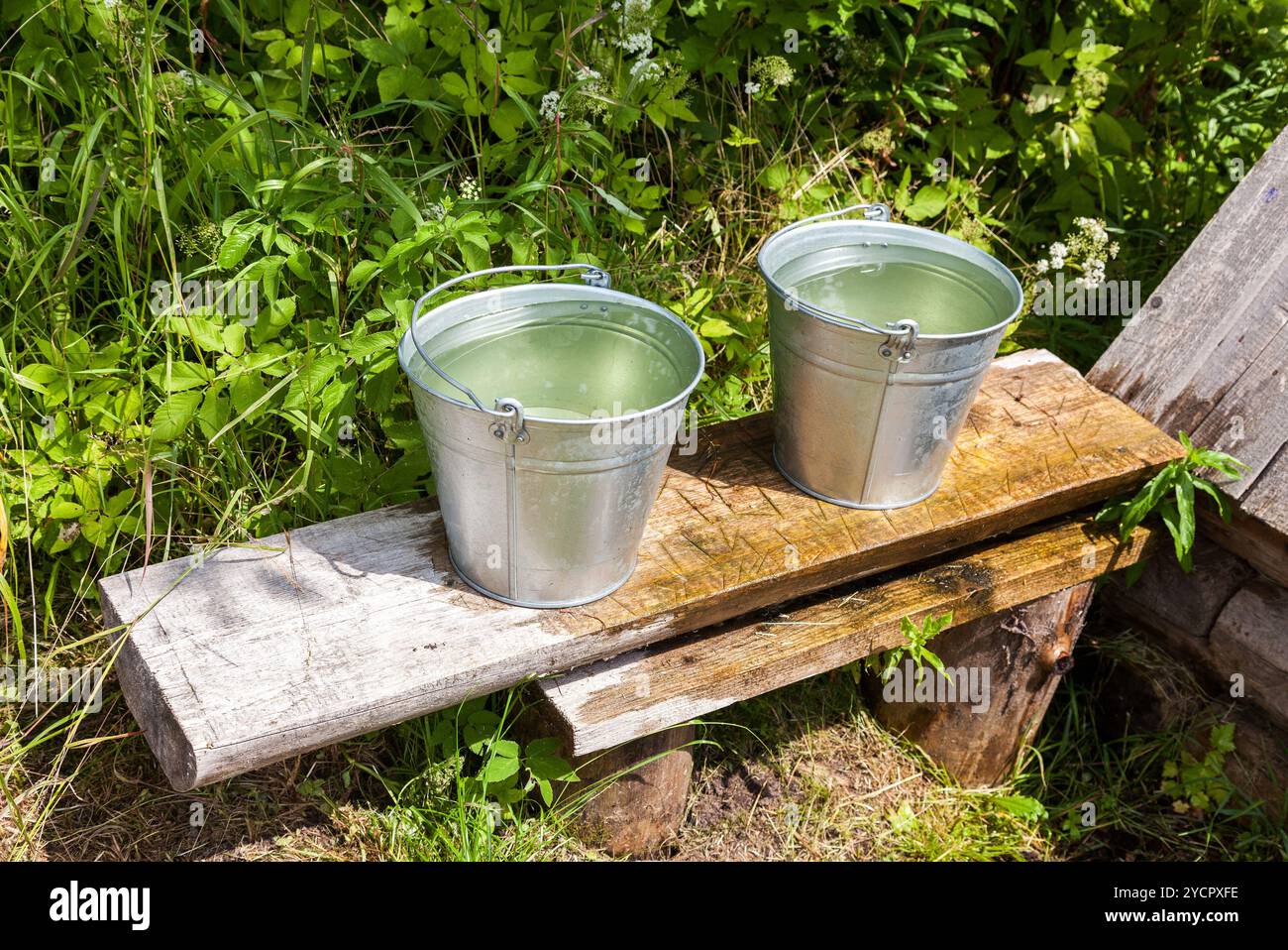 Water well bucket lever hi-res stock photography and images - Alamy