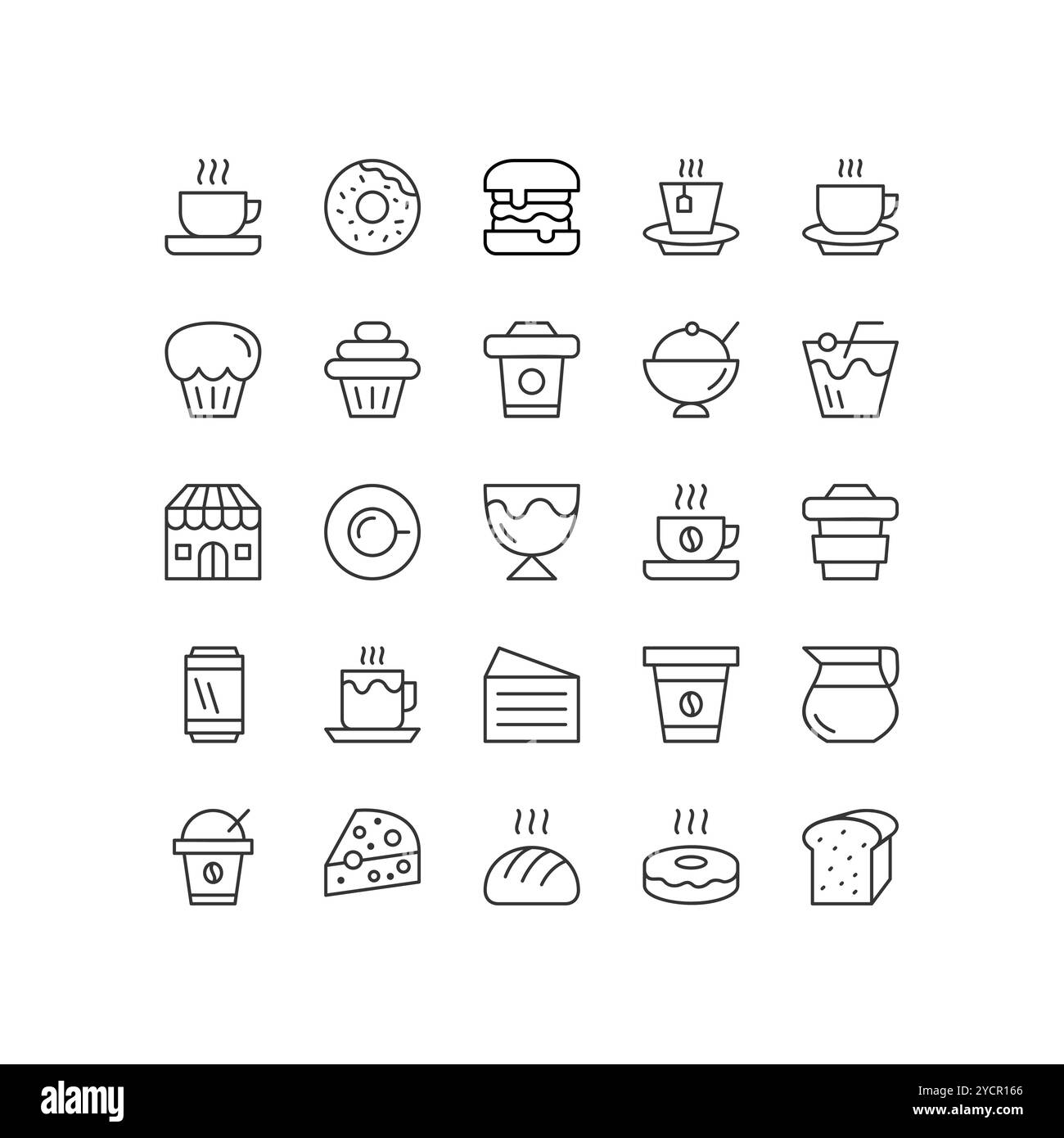 Burger outline Stock Vector Images - Alamy