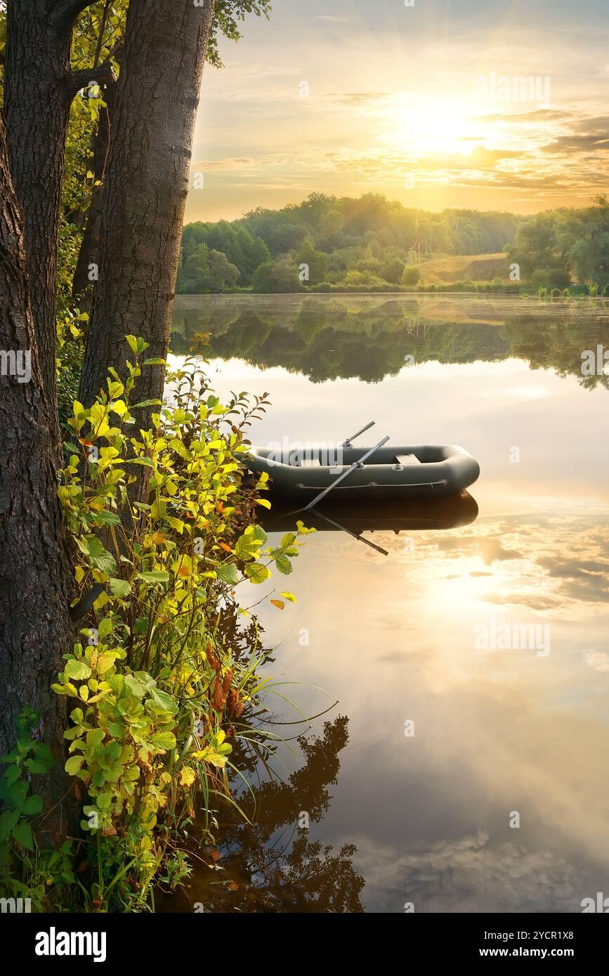 Rural river boat hi-res stock photography and images - Alamy