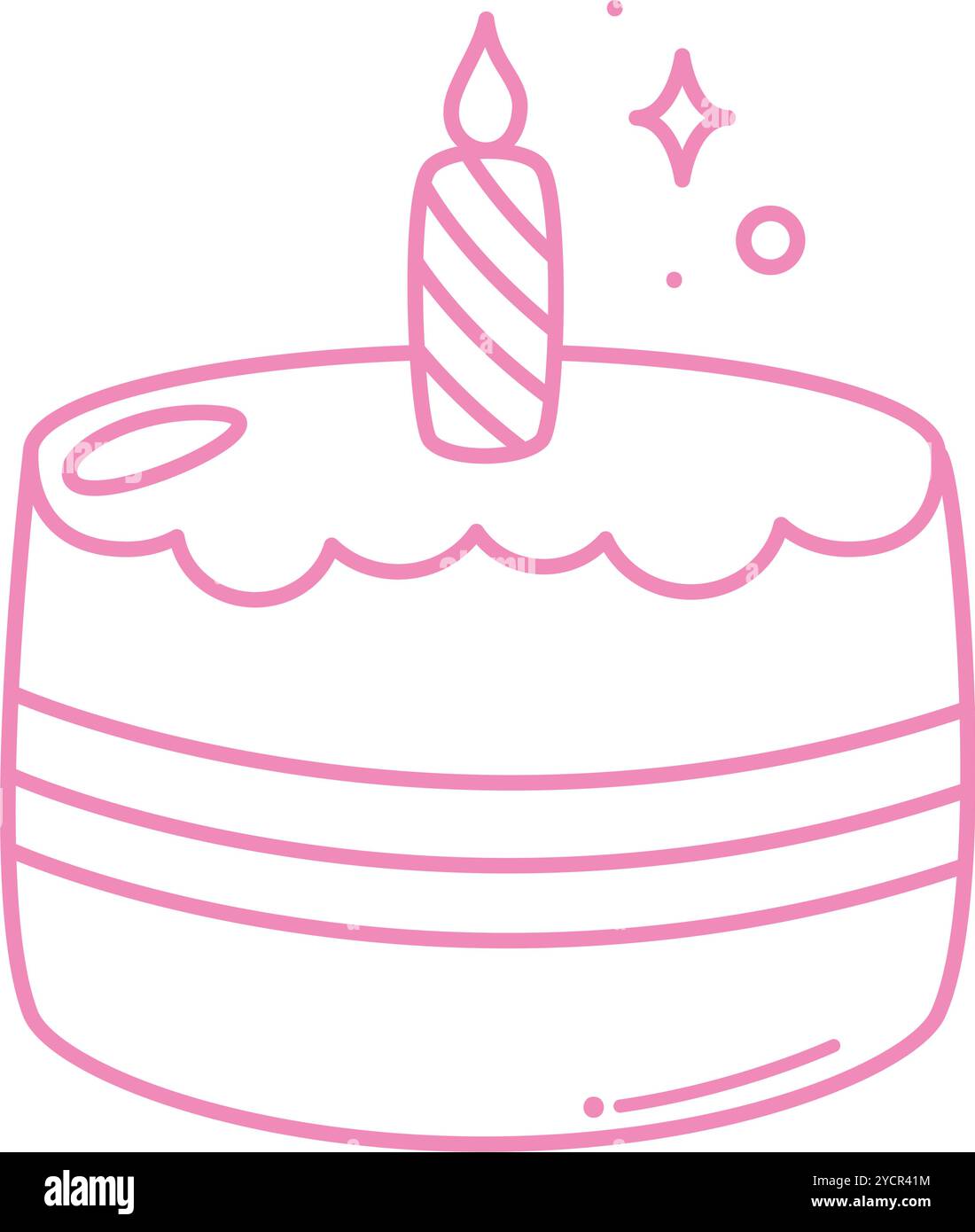 happy birthday cake celebration Stock Vector Image & Art - Alamy