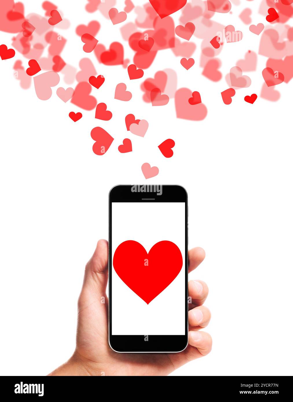 Modern smartphone in hand Stock Photo