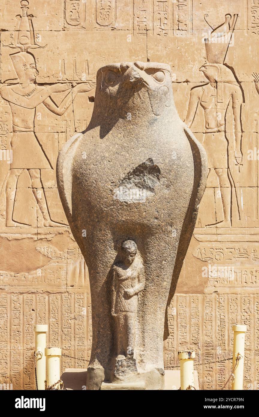 The Temple of Edfu is an ancient Egyptian temple complex on the western ...