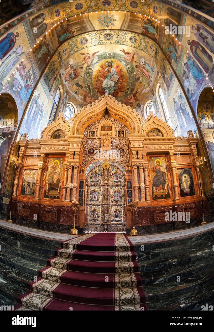 Mural on altar church hi-res stock photography and images - Alamy