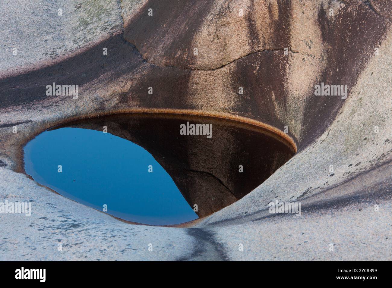Stone formations at Schaerenkueste, Ramsvik, Bohuslaen, Sweden Stock ...