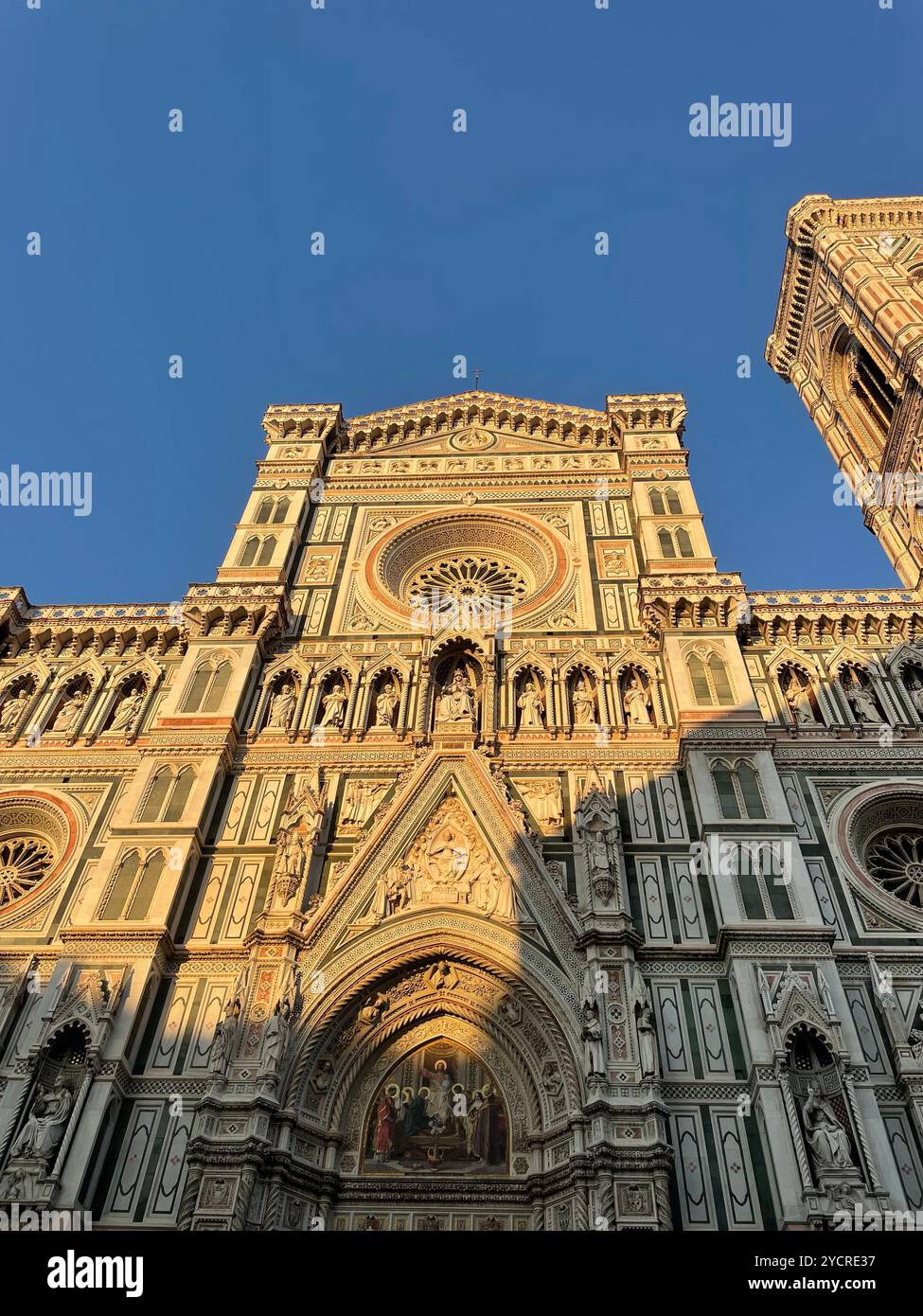 Cathedral Of Santa Moaria del Fiore Entrance - Smartphone Captured Stock Image