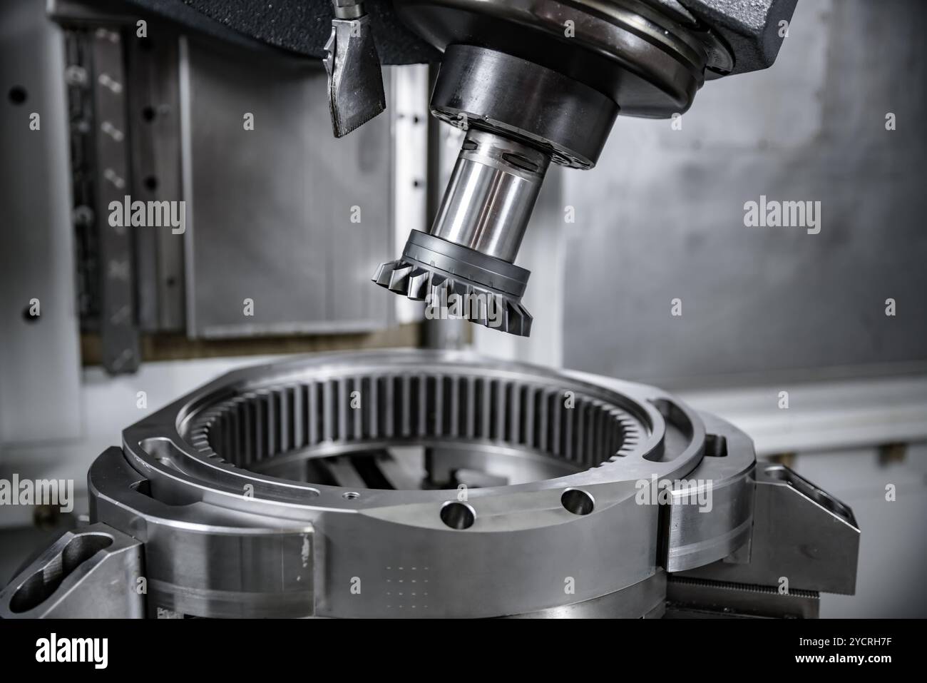 Metalworking CNC milling machine. Stock Photo