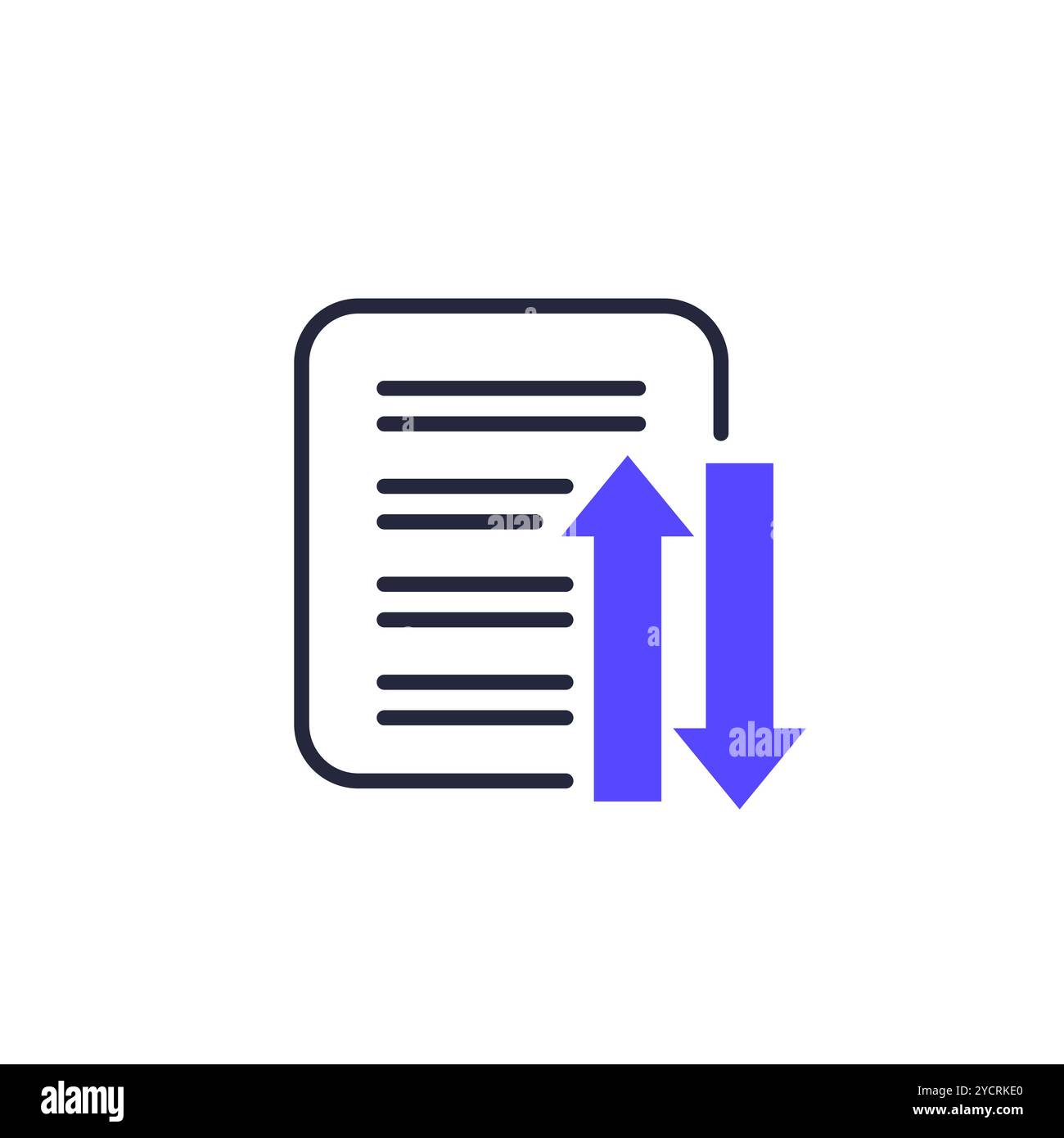 case priority icon with document Stock Vector Image & Art - Alamy