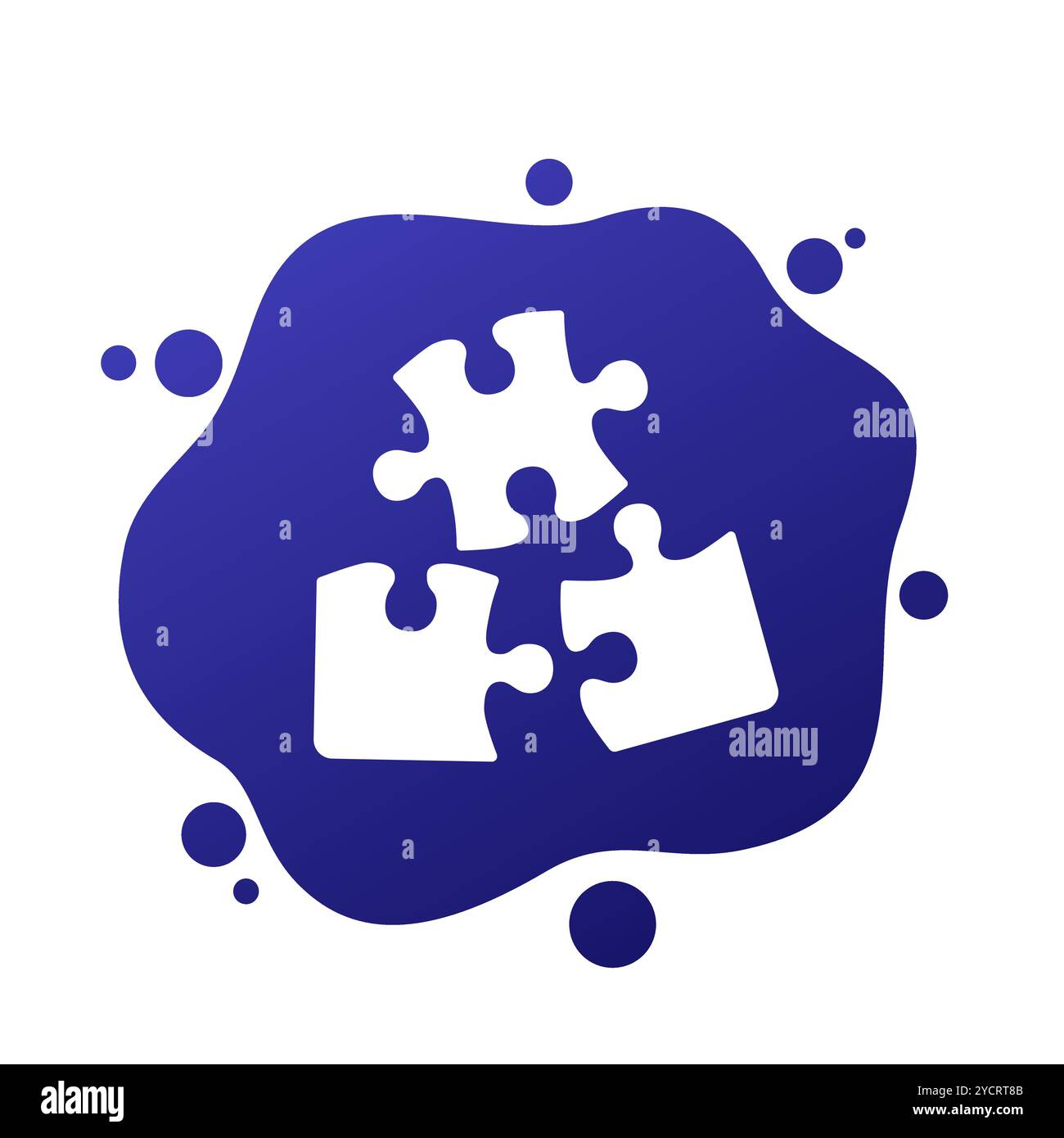 Four jigsaw puzzle pieces together Stock Vector Images - Alamy