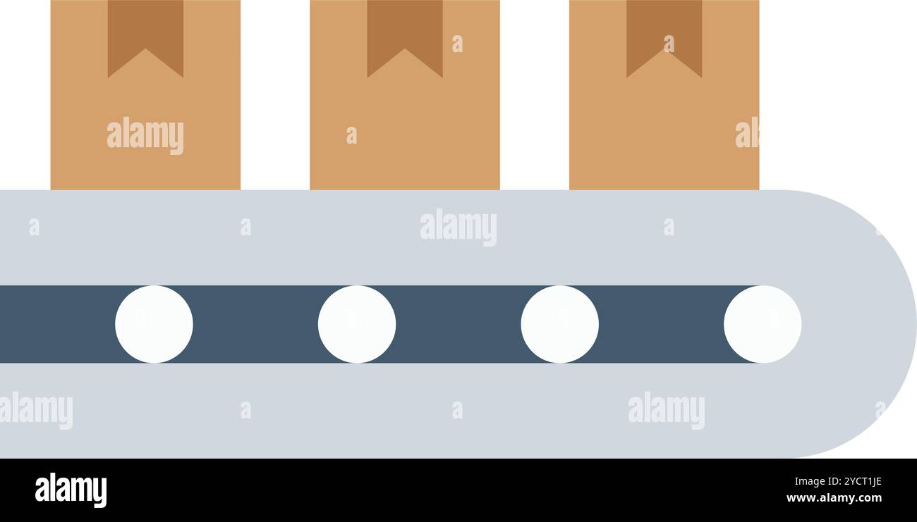 Conveyor icon vector image. Suitable for mobile application web application and print media. Stock Vector
