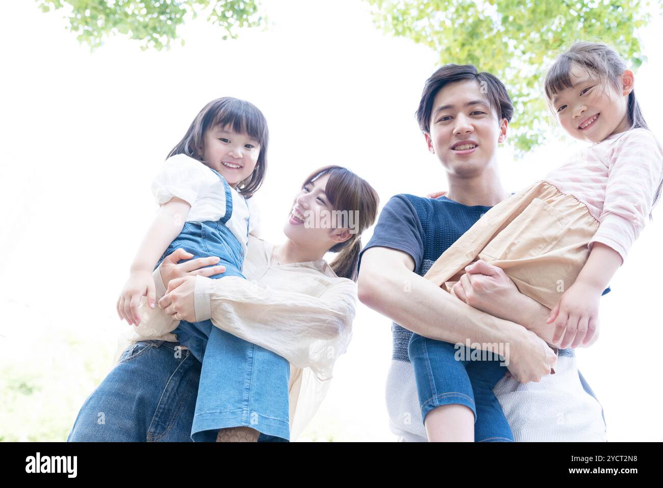 Family with four children hi-res stock photography and images - Alamy