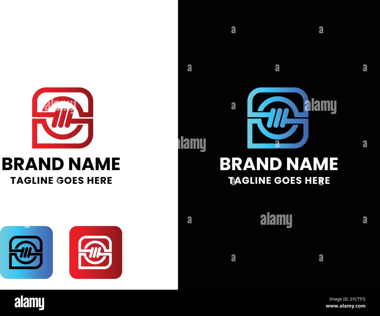 Letter M Creative Logo Stock Vector